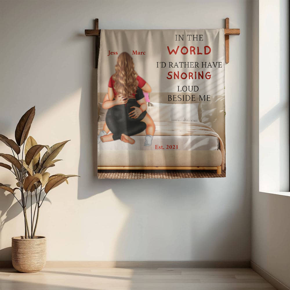 A Personalized Love Sherpa or Fleece Blanket