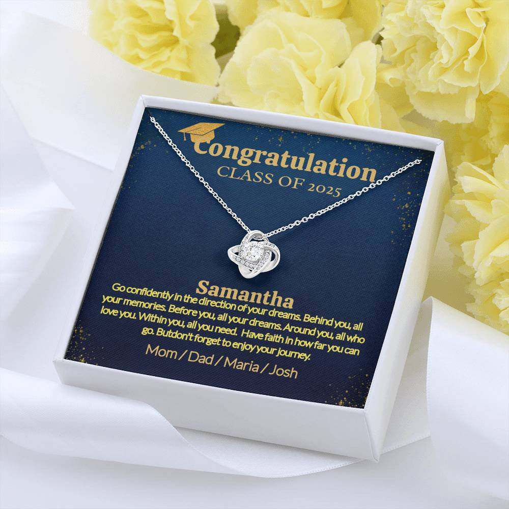 A Personalized Necklace for a Graduate, Your Love Woman