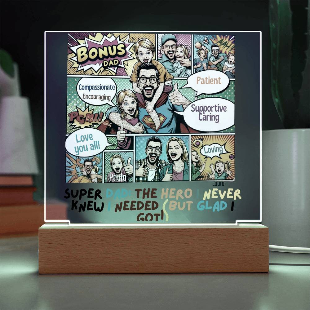 Personalized Acrylic Plaque for Step Dads