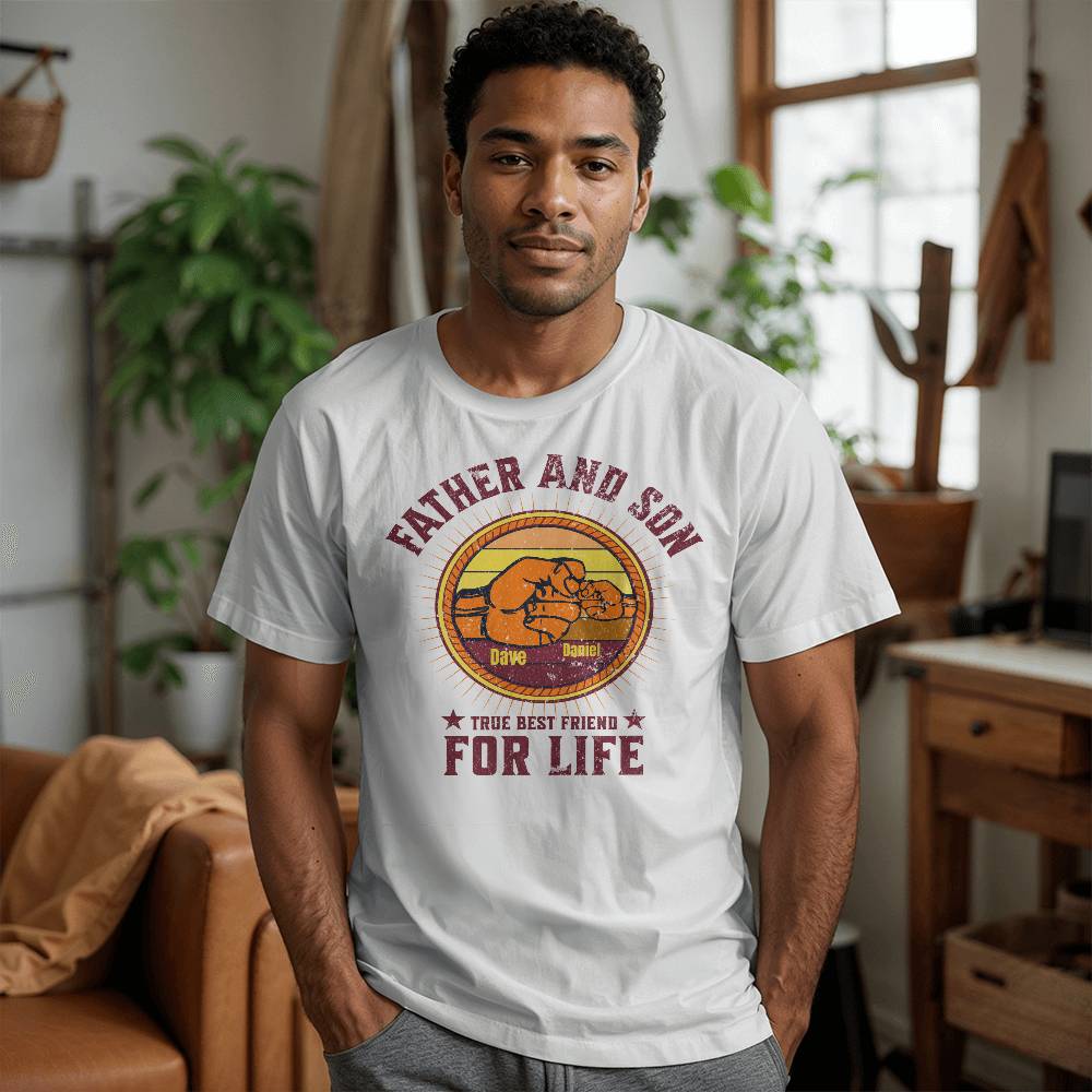 Custom Dad and Son Unisex T-Shirt and Hoodie