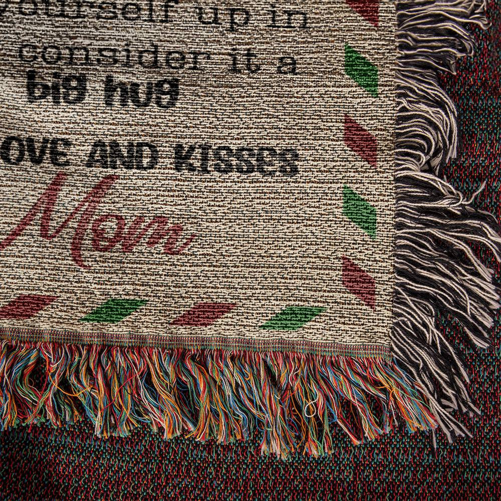 Daughter Heirloom Woven Blanket Photo Letter from mom 1