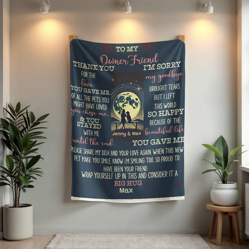An Owner and Dear Friend Sherpa or Fleece Blanket