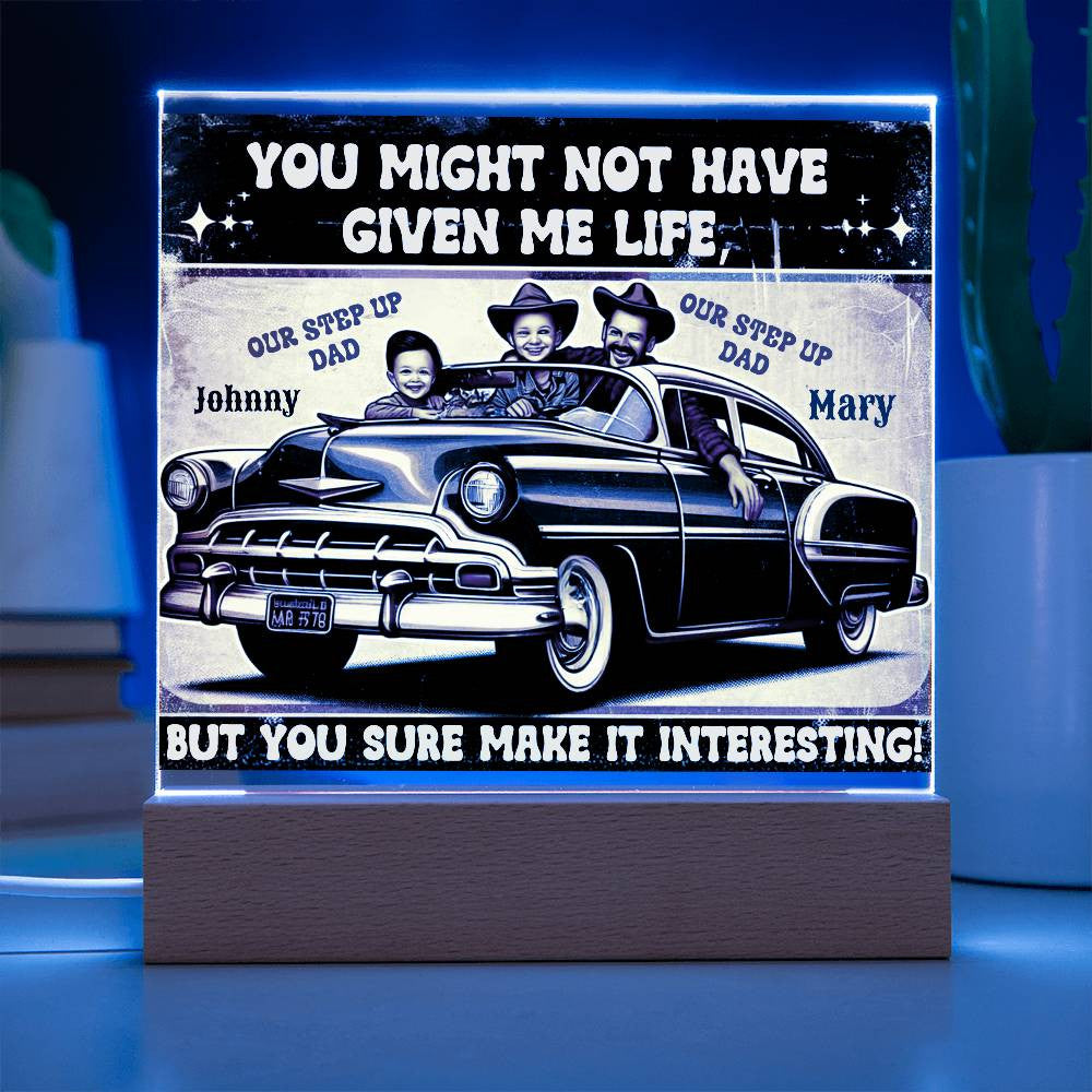 Custom Acrylic Plaque for s Step Dad