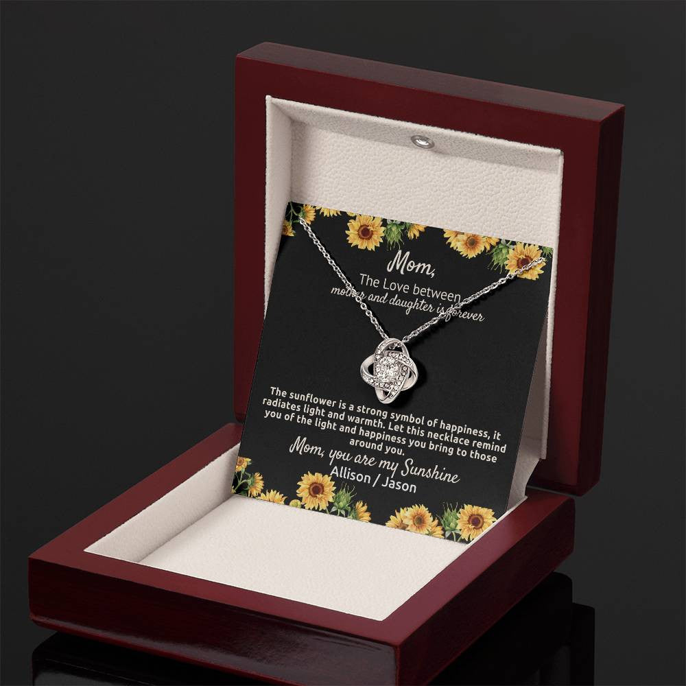 A Sunflower Love Necklace for Mom.