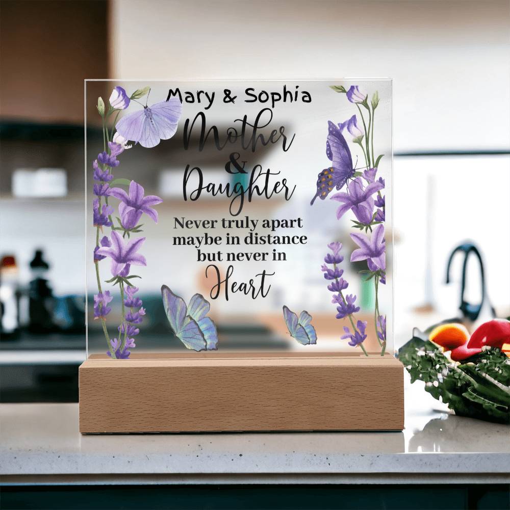 A Daughter's and Mom's Love Bond Acrylic Plaque