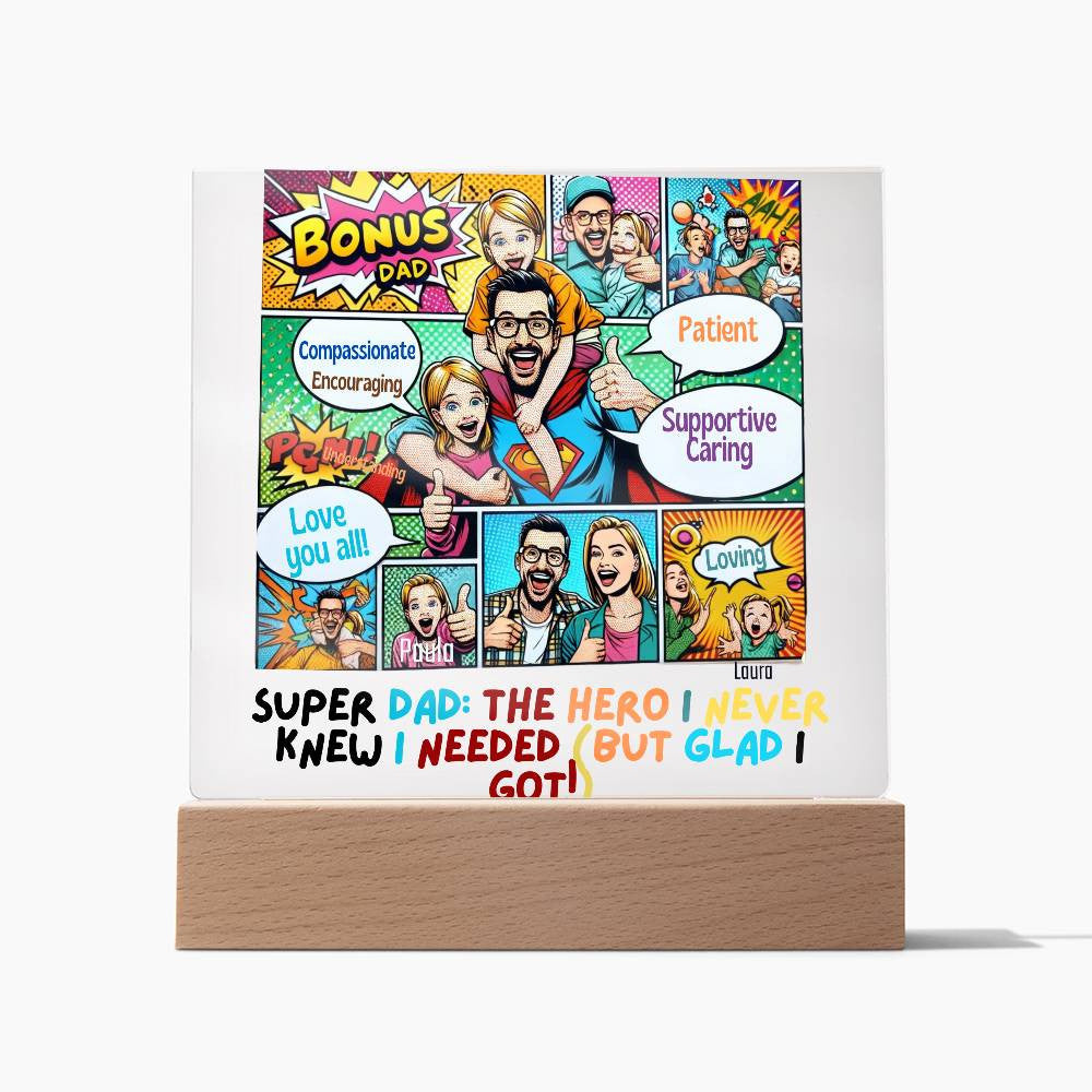 Personalized Acrylic Plaque for Step Dads