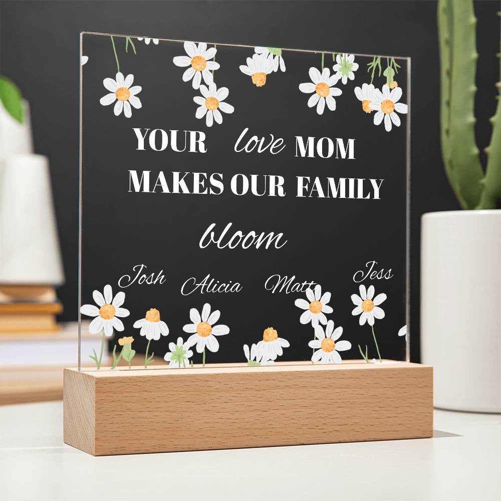 An Acrylic Love Gift Plaque for Mom