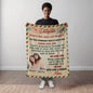 1 Custom Photo Daughter Heirloom Woven, Skerpa or Fleece Blanket Letter from Momver org.