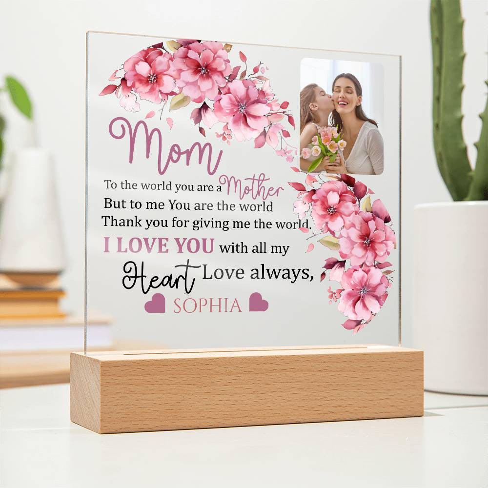 Personalized Mom and Daughter Acrylic Plaque
