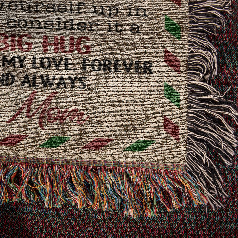 Custom Photo Daughter Heirloom Woven, Sherpa or Fleece Blanket Letter from Mom Storm 1