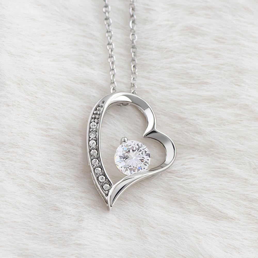 To My Princess Daughter Forever Love Necklace vintage and black