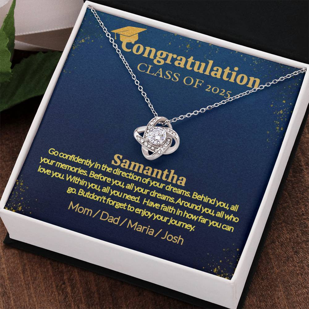 A Personalized Necklace for a Graduate, Your Love Woman