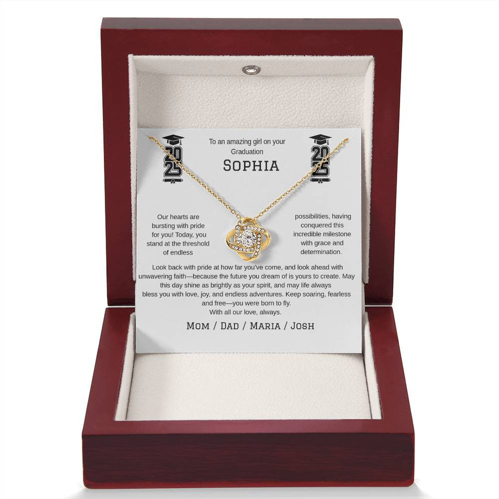 A Grduation Necklace Gift for Your Woman (Yellow & White Gold Variants)