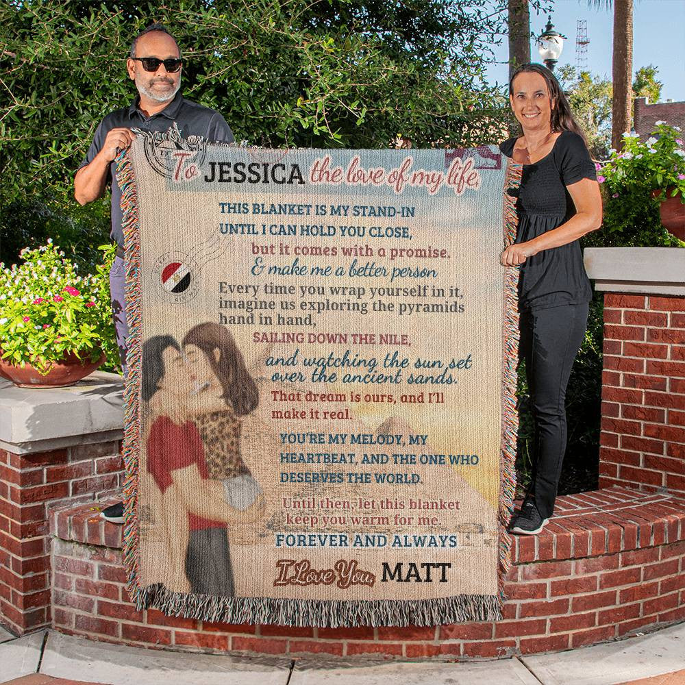 A Love Letter to my Wife, Girlfriend or Partner, a Sherpa, Fleece or Woven Blanket