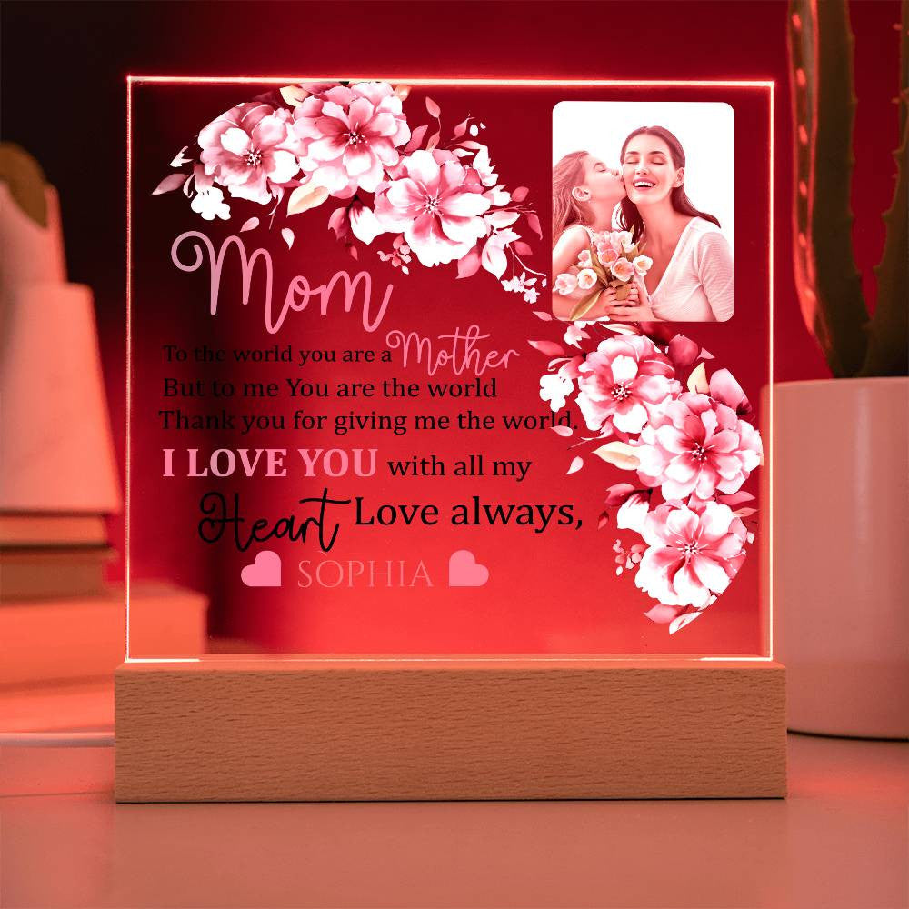 Personalized Mom and Daughter Acrylic Plaque
