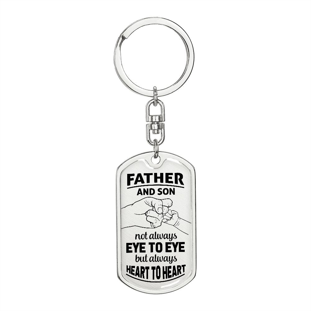 To dad: dad and son always together.