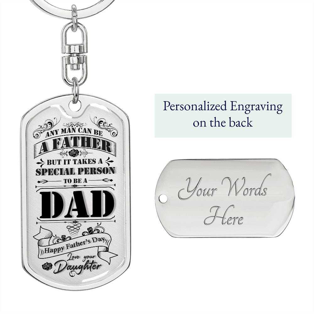 To My dad, personalise your gift if you wish