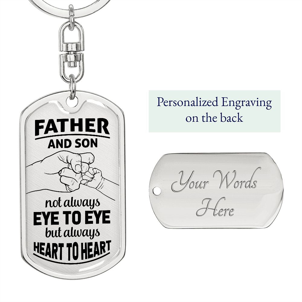 To dad: dad and son always together.