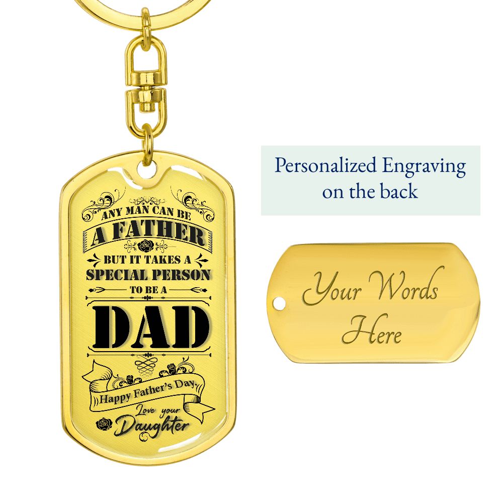 To My dad, personalise your gift if you wish