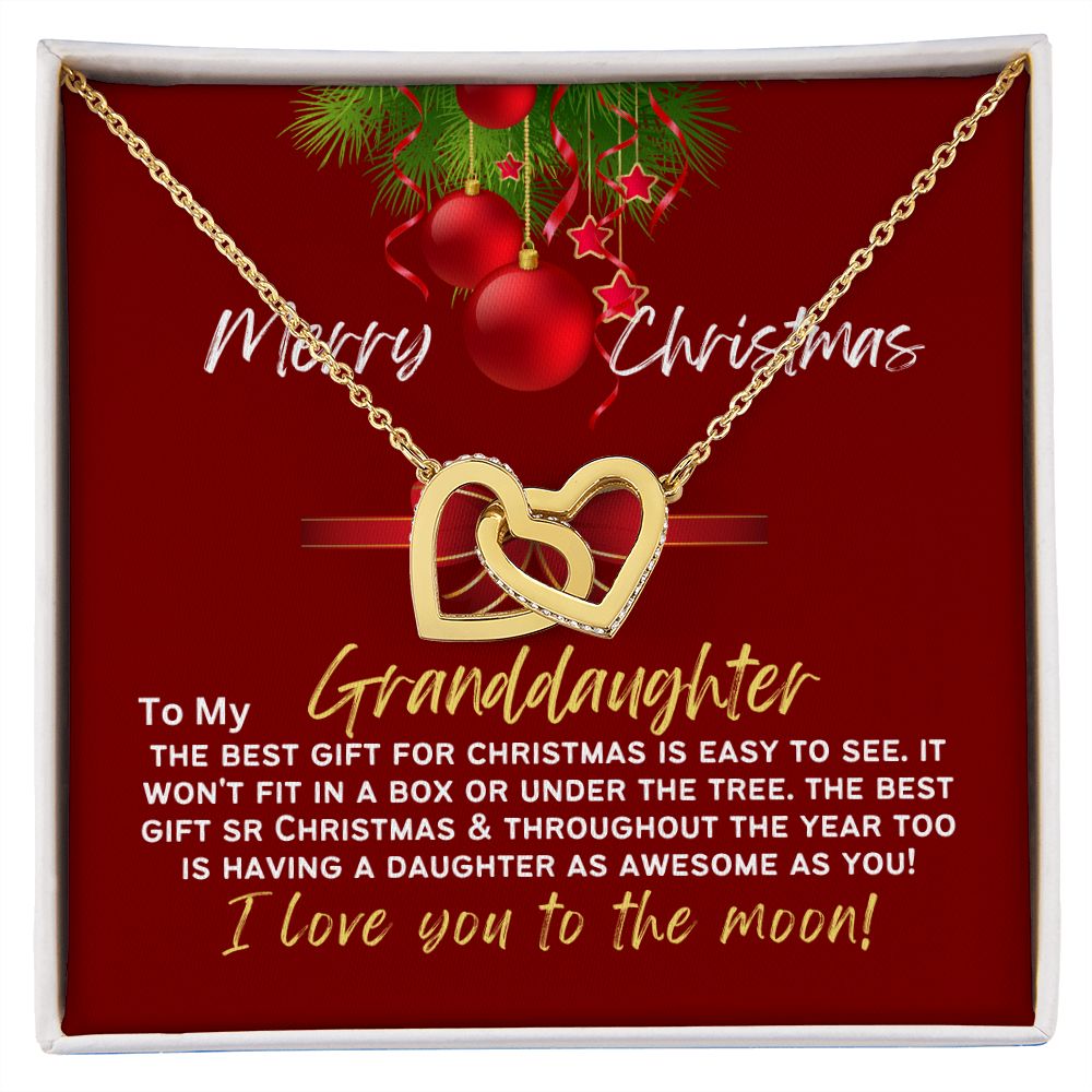 To my pretty granddaughter my gift for Christmas