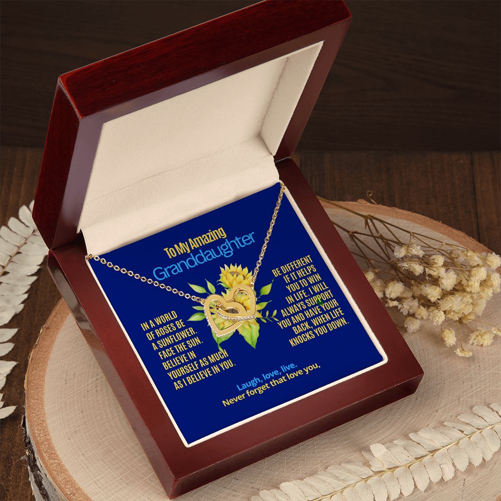 To My Granddaughter, Be a sunflower.