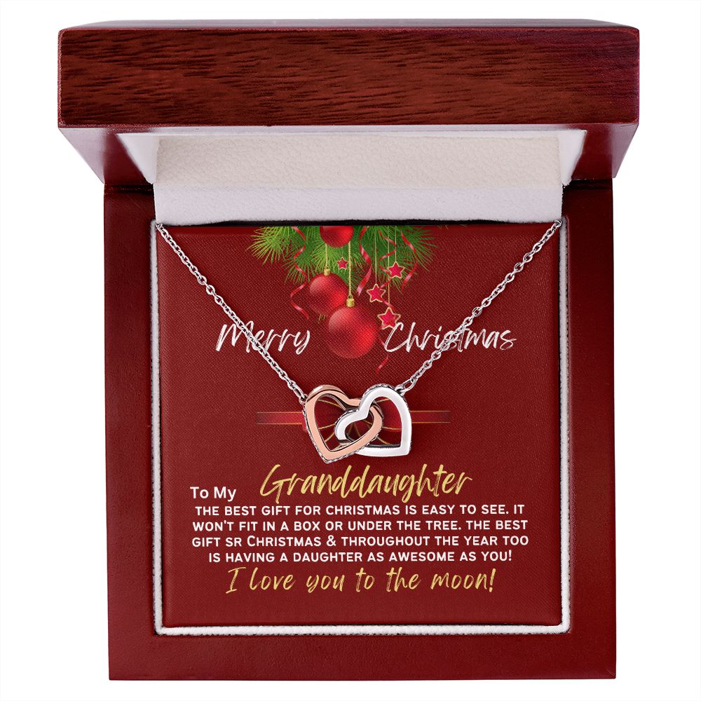 To my pretty granddaughter my gift for Christmas