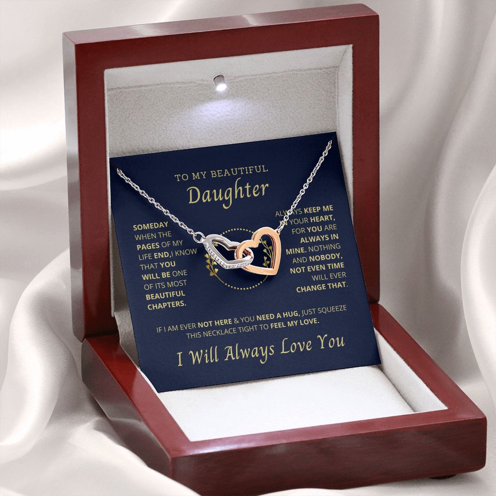 Daughter - You will Always be with me - Necklace Gift
