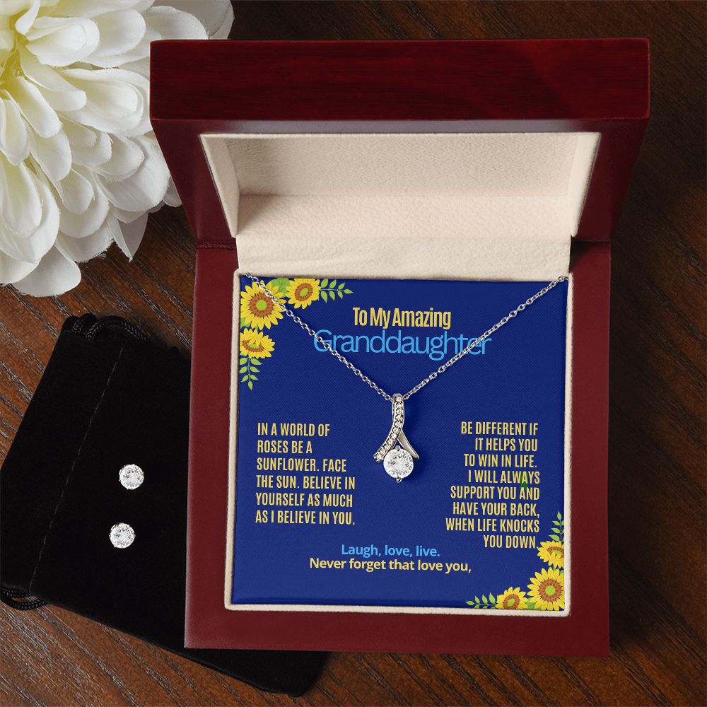 To My Granddaughter, Be a sunflower.