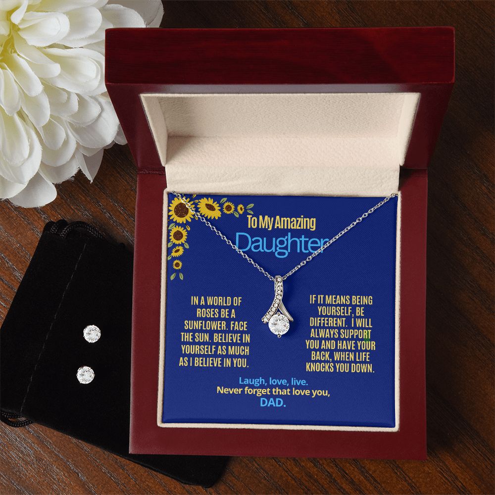 To My daughter, be a sunflower, be different