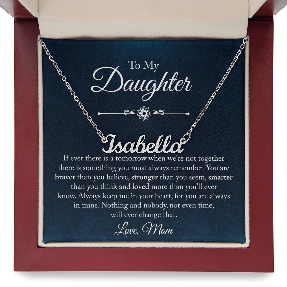 Custom Name Necklace Gift - To My Daughter - Order now for Free Shipping Before Cut off Dates