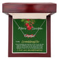 To my pretty granddaughter my gift for Christmas