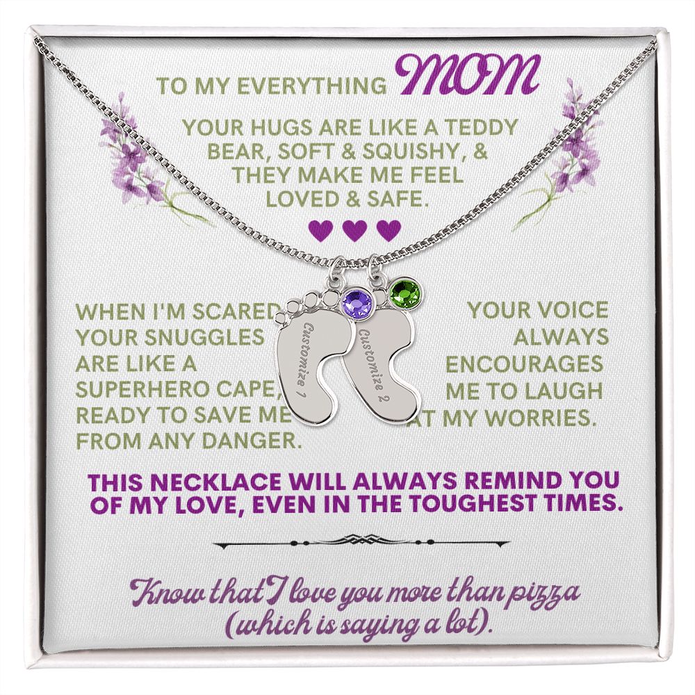 To my mom to thank her for everything.