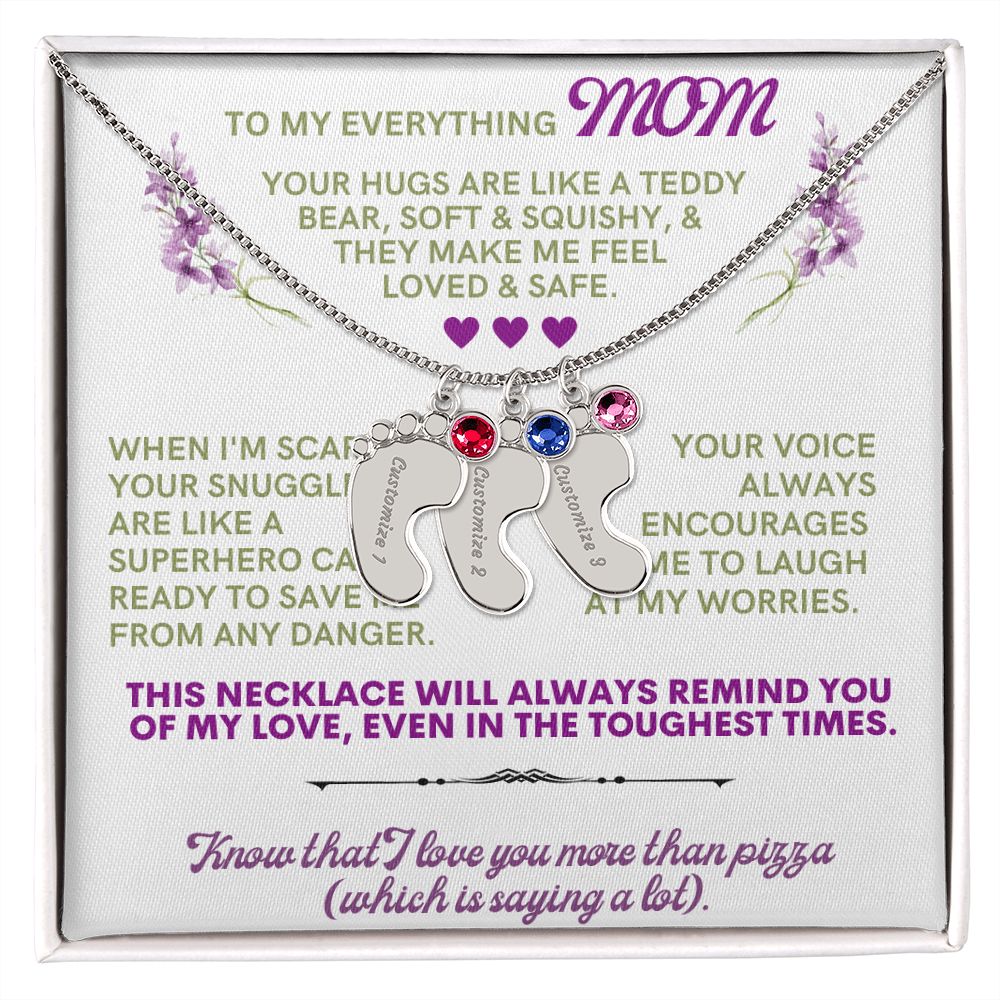 To my mom to thank her for everything.