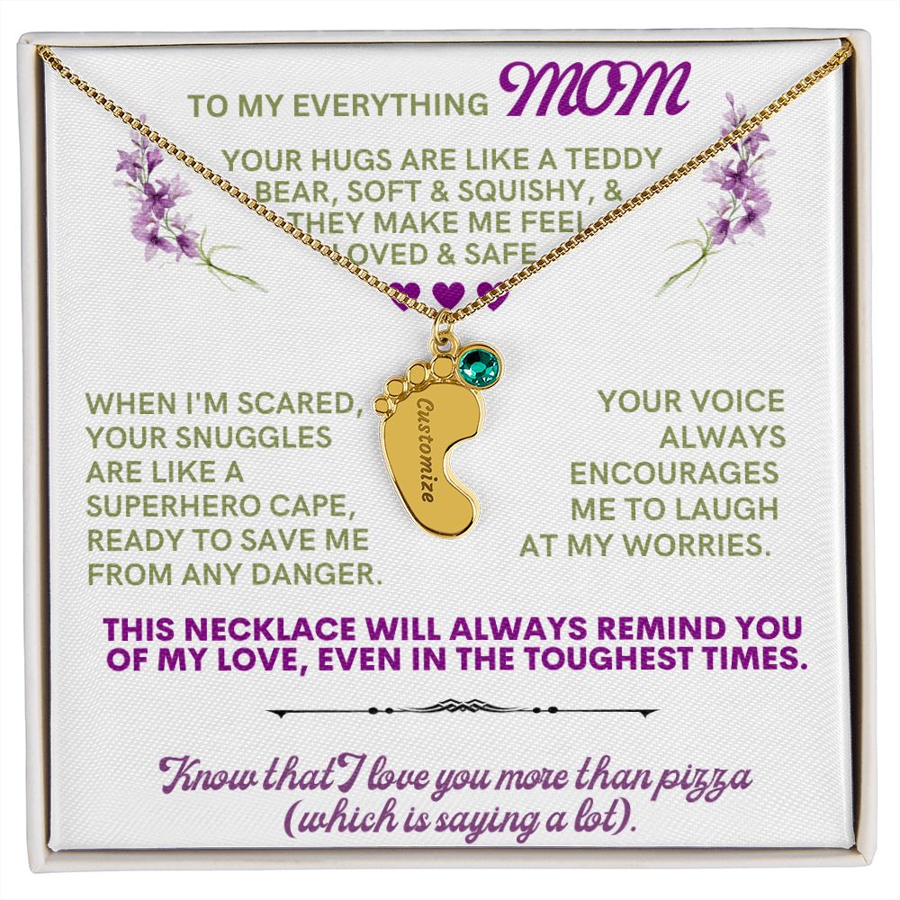 To my mom to thank her for everything.