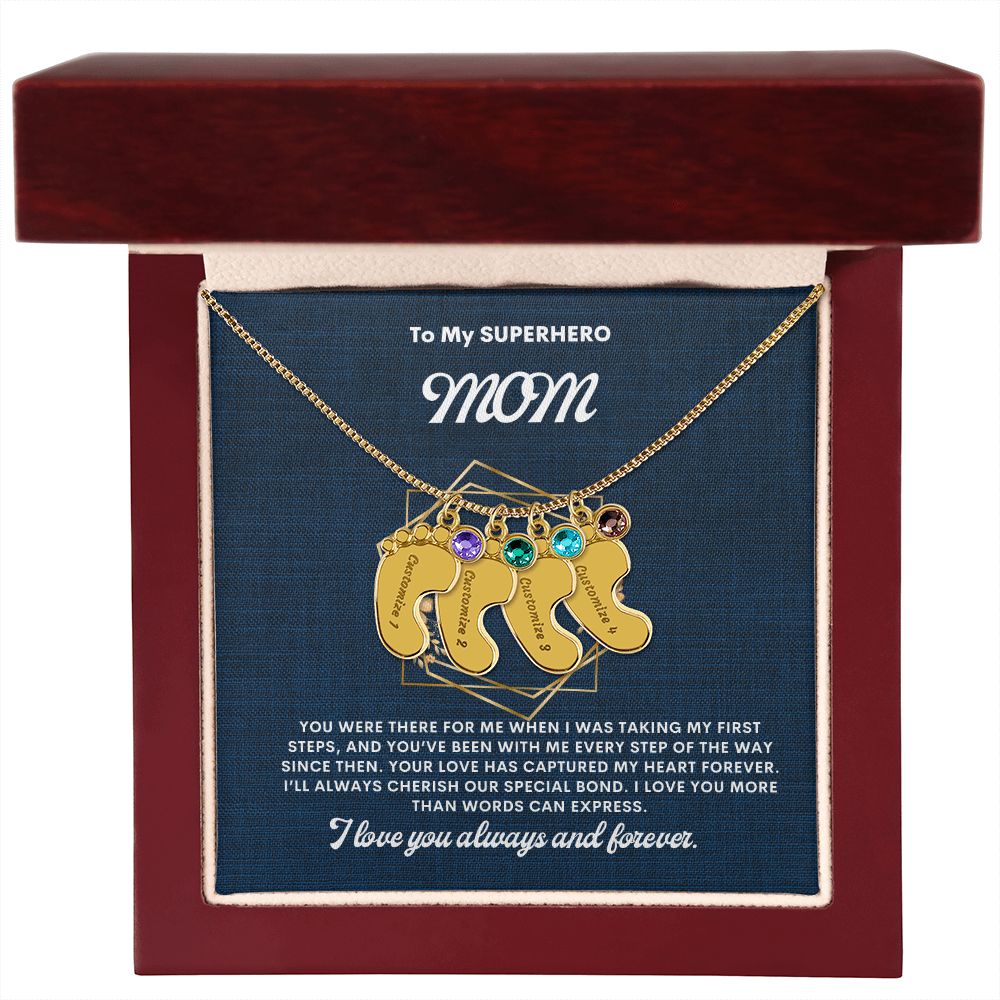 Necklace for Mom, Baby's Foot