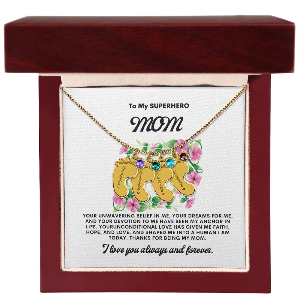 Necklace for Mom, Baby's Foot