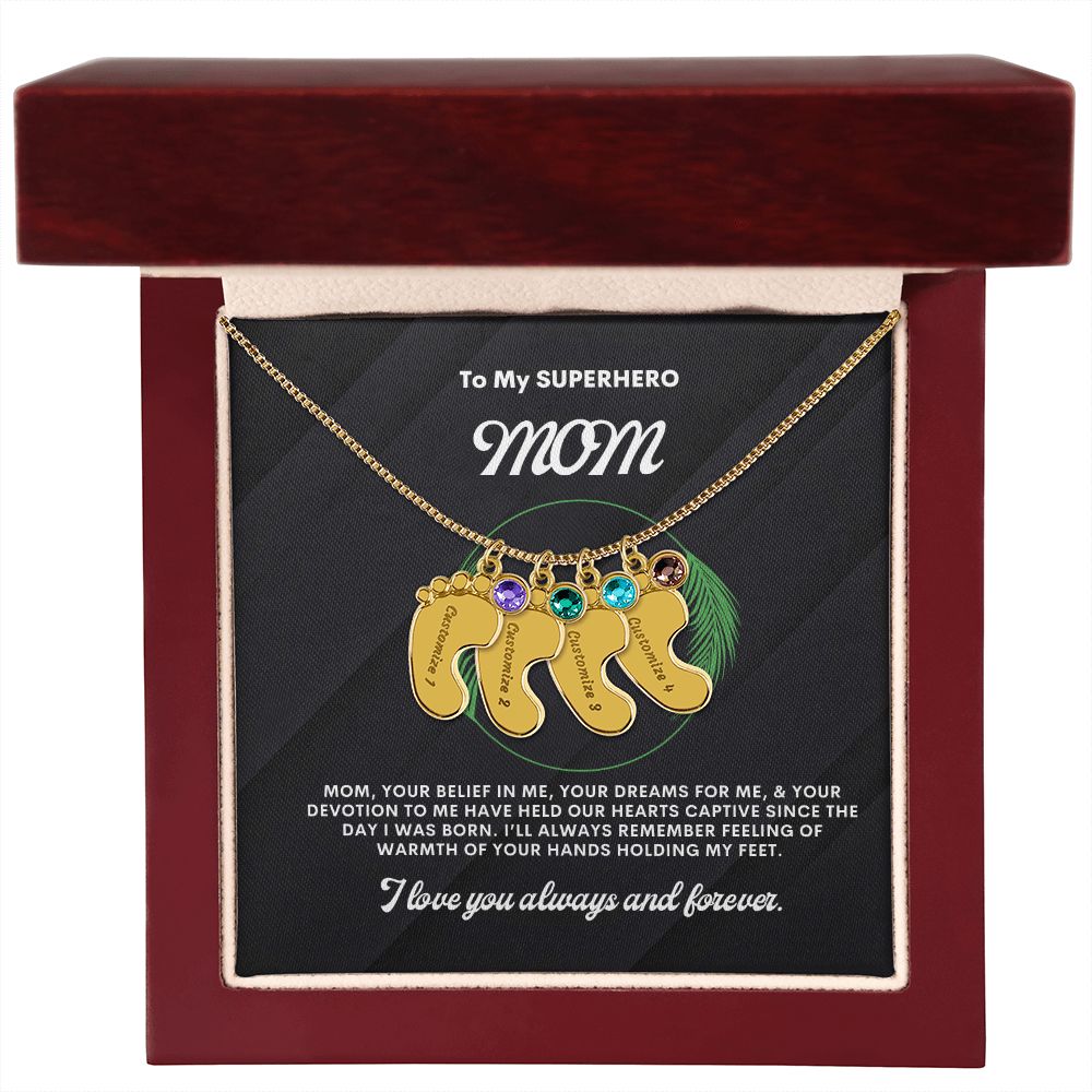 Necklace for Mom, Baby's Foot