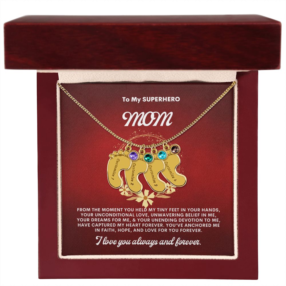 Necklace for Mom, Baby's Foot