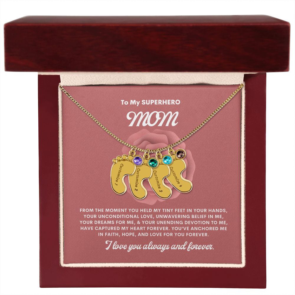 Necklace for Mom, Baby's Foot