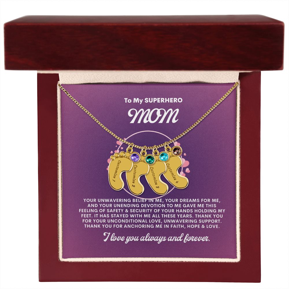 Necklace for Mom, Baby's Foot