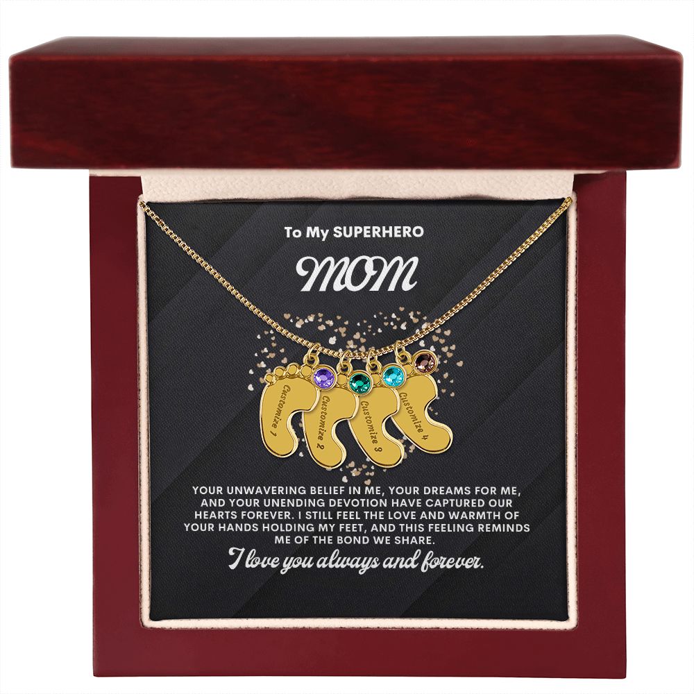 Necklace for Mom, Baby's Foot