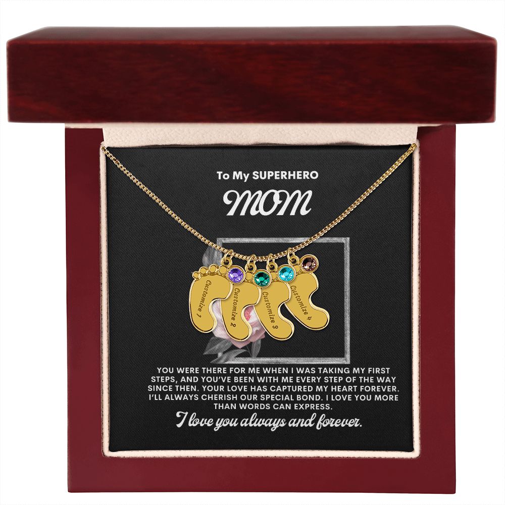 Necklace for Mom, Baby's Foot