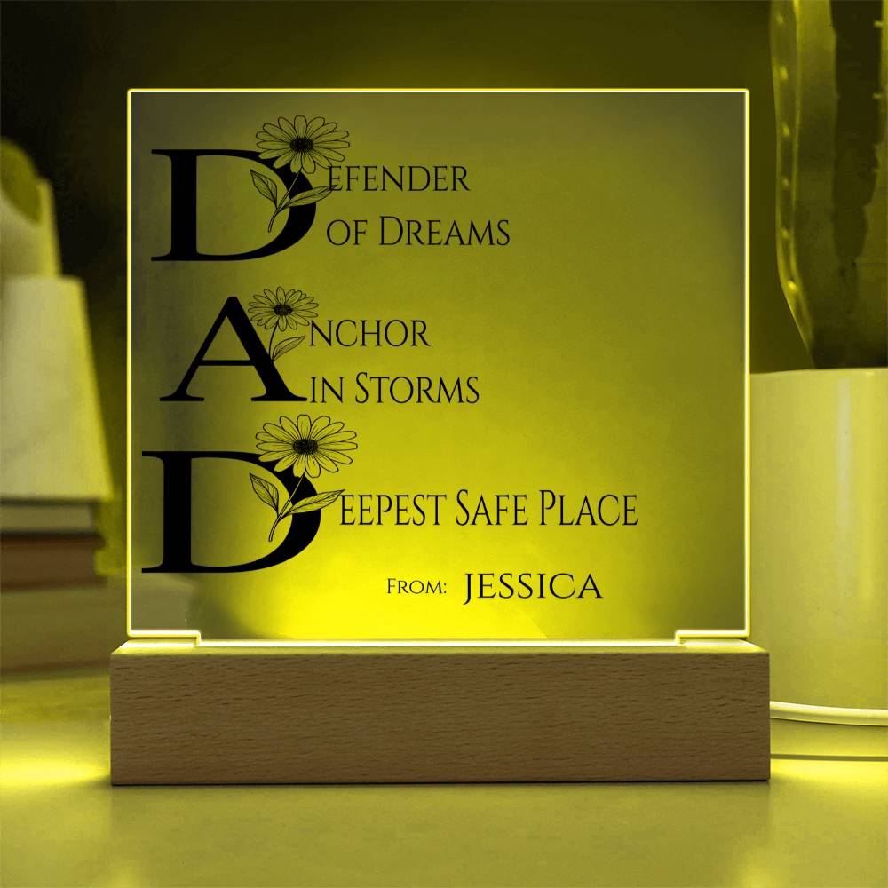 A Love Acrylic Plaque for Dad