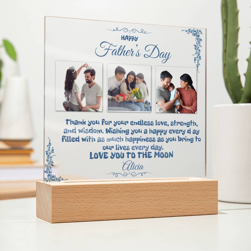 A Custom Father's Day Acrylic Plaque