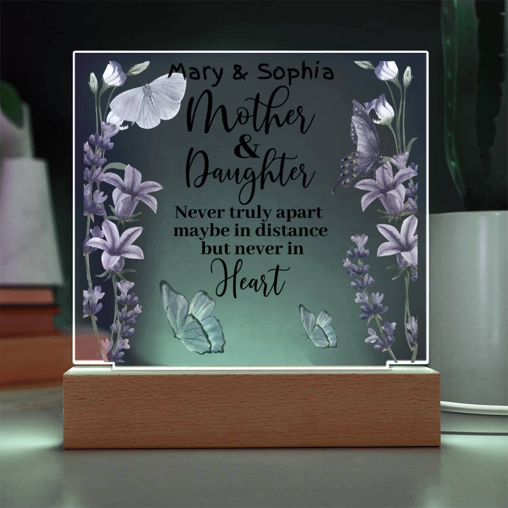 A Daughter's and Mom's Love Bond Acrylic Plaque