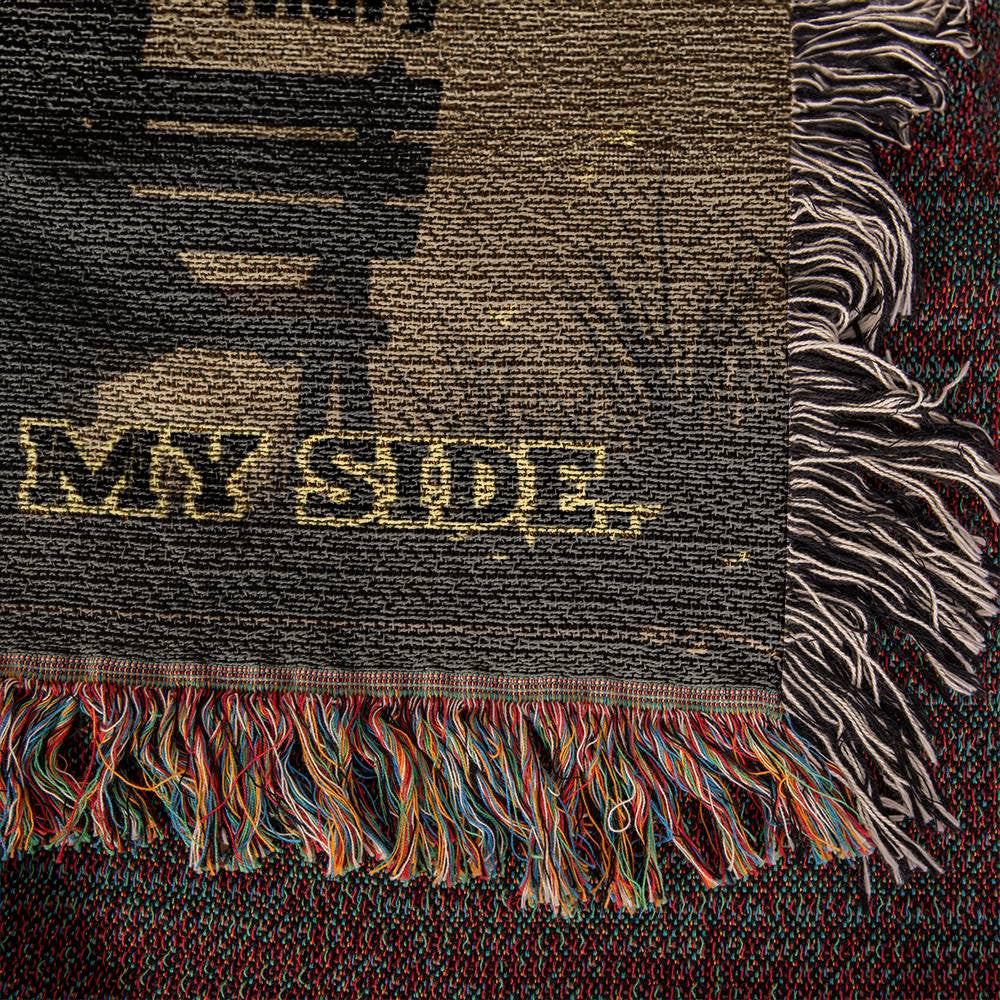 I want to get old by your side Heirloom Woven Blanket for Wife from husband