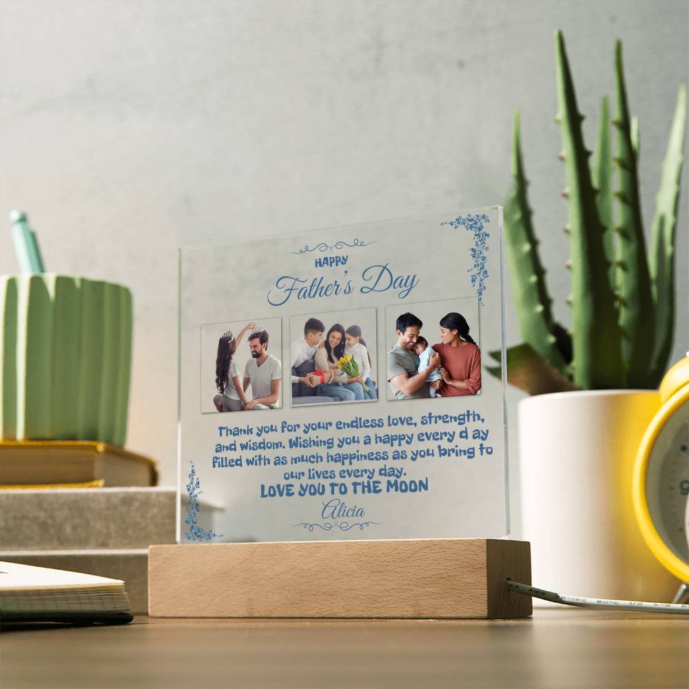 A Custom Father's Day Acrylic Plaque