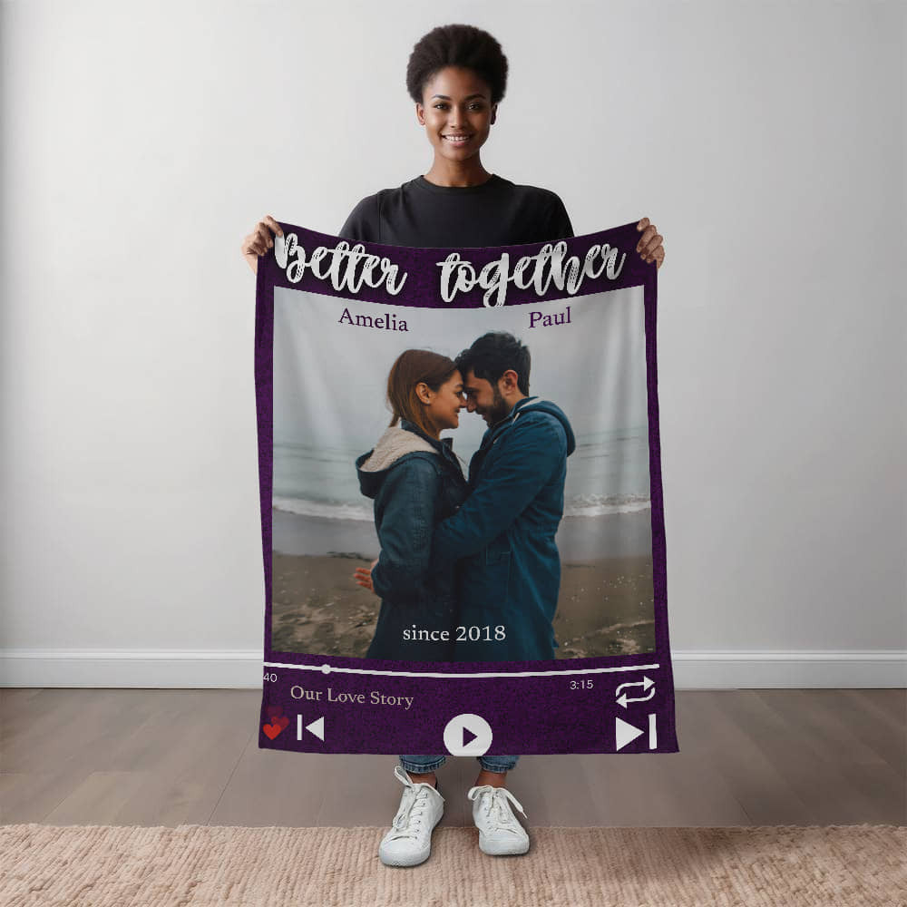 A Better Together Love Sherpa or Fleece Blanket