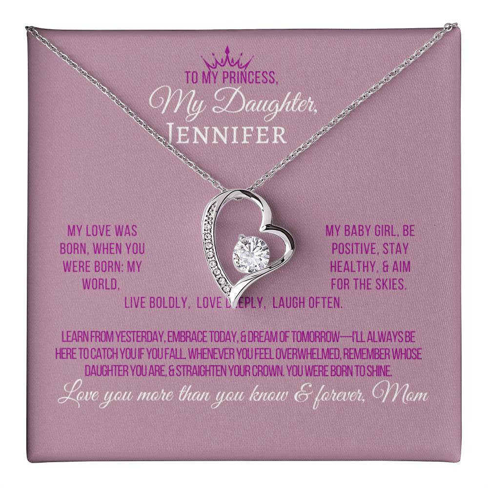Forever Love Necklace with On Demand Message Card