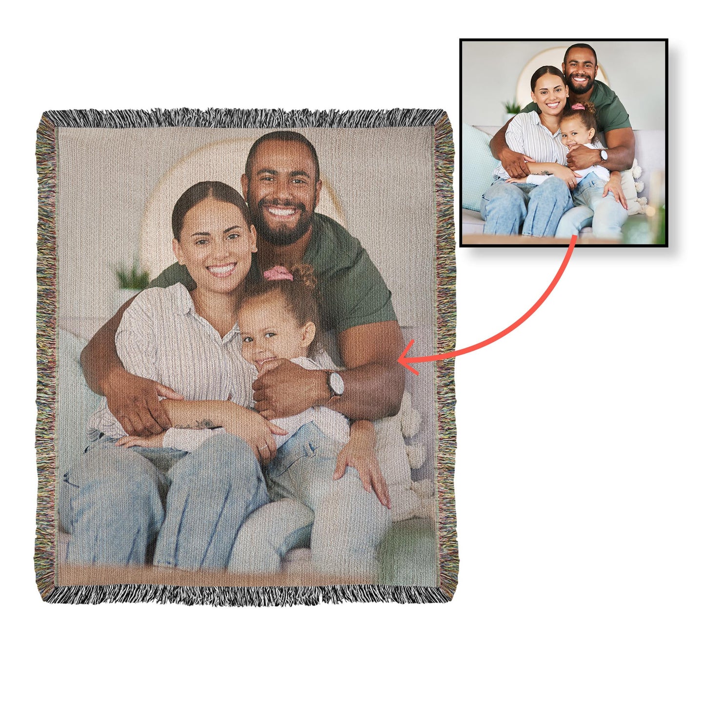 I want to get old by your side Heirloom Woven Blanket for Wife from husband
